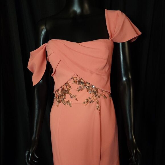 NWT Marchesa Notte Coral Gown SZ 6 - Picture 10 of 16